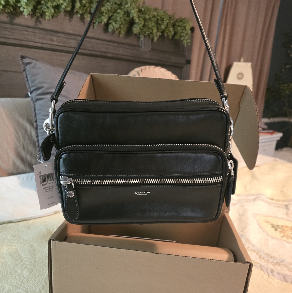 Coach Dakota Crossbody Bag In Black Leather